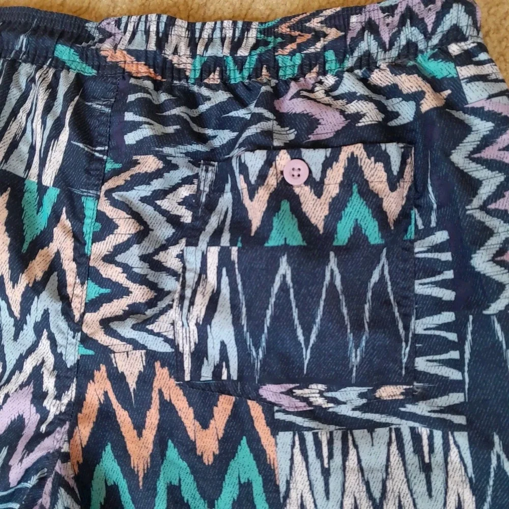 No Boundaries Men's XL Swim Trunks Above Knee Blue Board Shorts 40-42 Adjustable
